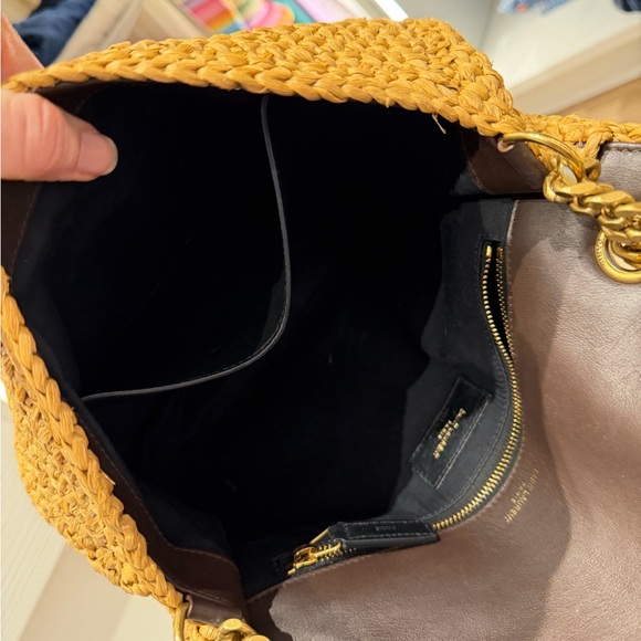 Yves Saint Laurent Brown Woven Shoulder Niki Bag - Picture 4 of 16